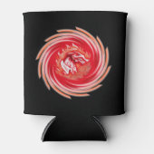 Wild Wolf Whirling Black koelbox 2-side Blikjeskoeler (Voorkant)