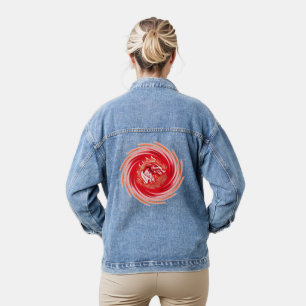 Wild Wolf Whirling vrouwen denim jas Jacket