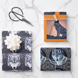 Wild Wolf Wrapping Sheets Inpakpapier Vel