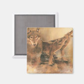 Wild Wolves Magnet Magneet (Voorkant / Achterkant)