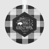 Wild Wonderful Christmas Black Buffalo Plaid ID604 (dos)