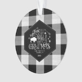 Wild Wonderful Christmas Black Buffalo Plaid ID604 (devant)
