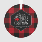 Wild Wonderful Christmas Red Buffalo Plaid ID604 (dos)