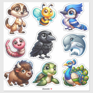 Wild Wonders - 3D Wildlife Sticker Collectie