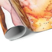 Wild Wonders Waterverf Collage Cadeaupapier (Rol Hoek)