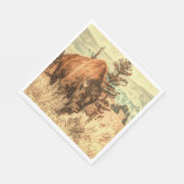 Wild Woodland Bison Servet (Hoek)