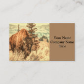 Wild Woodland Bison Visitekaartje (Voorkant)
