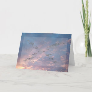 Wild Words Sunset Sky Foto Word Art Wenskaart Kaart