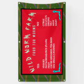 WILD WORM BOERDERIJ FEEDING INSTRUCTION BANNER (Verticaal)