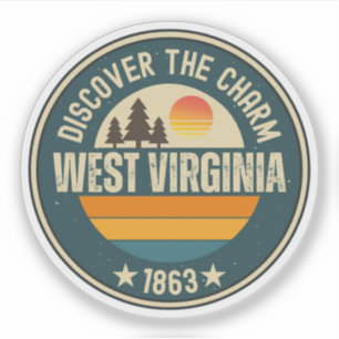 Wild WV - Mountain State Souvenir Sticker