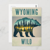  Wild Wyoming Beer Reizen Briefkaart (Voorkant / Achterkant)