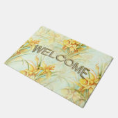 Wild Yellow Flowers Welkom Deurmat (Schuin)