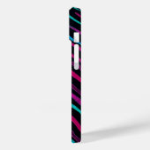 Wild Zebra Neon-Noir Case-Mate iPhone Case (Achterkant / Links)