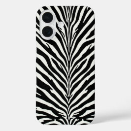 Wild Zebra Pattern iPhone 16 Hoesje
