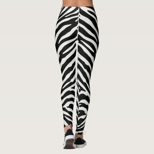 Wild Zebra Pattern Leggings (Achterkant)