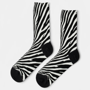 Wild Zebra Pattern Sokken