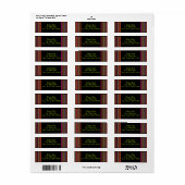 Wild Zig-Zags Etiket (Full Sheet)