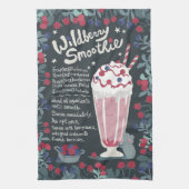 Wildberry Smoothie Keukenhanddoek (Verticaal)