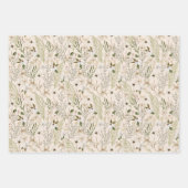 wildbloeipatroon inpakpapier vel (Voorkant)