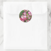 Wildbloem 1 ronde sticker (Tas)