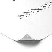 Wildbloem Bloemen Baby shower Poster (Hoek)