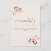 Wildbloem Boho Accommodaties Details Informatiekaartje (Voorkant)