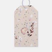 Wildbloem boho modern Baby shower Pop het als ze Cadeaulabel (Achterkant)