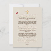 Wildbloem & boter begrafenisgebed notitiekaartje (Achterkant)