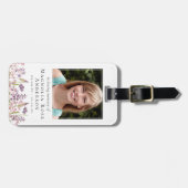 Wildbloem in liefdevolle herinnering gebed bagagelabel (Voorkant horizontaal)