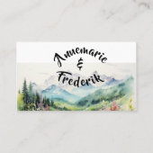 Wildbloem & Mountain Water Paint Plaatskaartje (Achterkant)