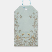 Wildbloem Tea Party Birthday Horizontal Cadeaulabel (Achterkant)