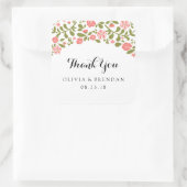 Wildbloembloesem | Trouwgunst Vierkante Sticker (Tas)