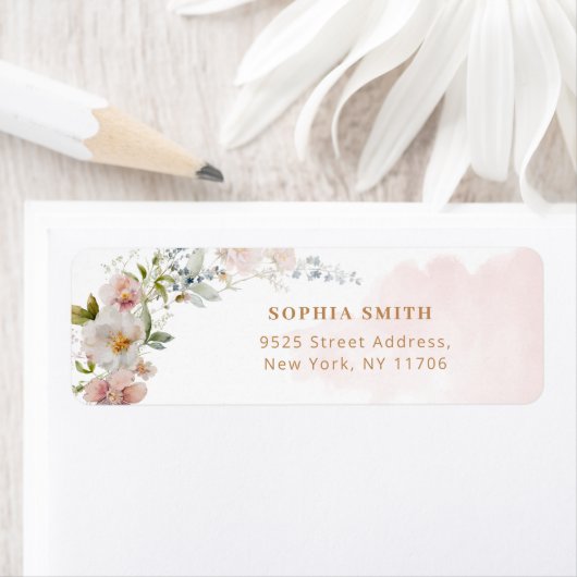 Wildbloemblush bloesem retour Adres Label (Insitu)