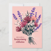 Wildbloemboeket Schattige Nieuw Huis Housewarming Kaart (Voorkant)