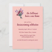 Wildbloemboeket Schattige Nieuw Huis Housewarming Kaart (Achterkant)