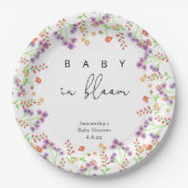 Wildbloemen - Baby in bloei Papieren Bordje (Voorkant)