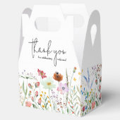 Wildbloemen Baby shower Bedankdoosjes (Geopend)