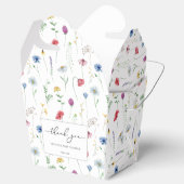 Wildbloemen Baby shower Bedankdoosjes (Geopend)