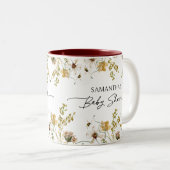 Wildbloemen Baby shower Favor Momento Mok (Voorkant rechts)