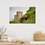 Wildbloemen bij de Cliffs of Moher, Ierland Poster (Keuken)