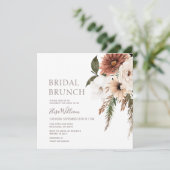 Wildbloemen Boho Bridal Brunch uitnodiging (Staand voorkant)