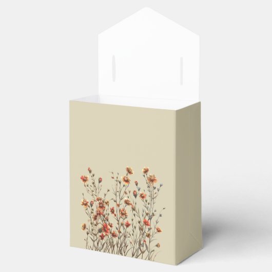 Wildbloemen Dank u huwelijksgeschenk Bedankdoosjes (Geopend)