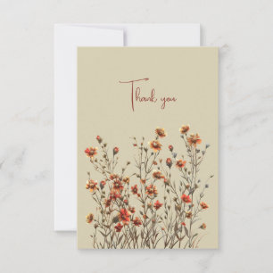 Wildbloemen dank u huwelijksgeschenk geld