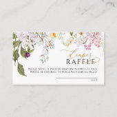 Wildbloemen Diaper Raffle Ticket Informatiekaartje (Voorkant)