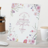 Wildbloemen Doop Welkom voetstuk teken Reclamebord Met Voetstuk (Insitu)