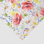 Wildbloemen Elegant Botanisch Tissuepapier (Detail)