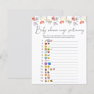 Wildbloemen Emoji afbeelding wild baby shower