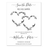 Wildbloemen en Tweeënzigheid voor bruiloft Rubberstempel (Afrduk)