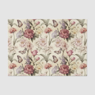  Wildbloemen en Vlinders Decoupag Tissuepapier