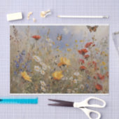 Wildbloemen en vlinders Decoupage Tissuepapier (Craft)